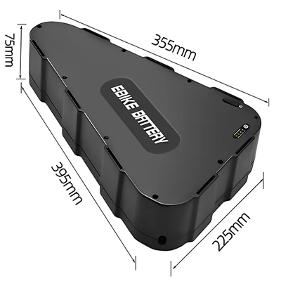 Factory Direct Supply 48V 52V 72V Ebike Triangle Lithium Battery